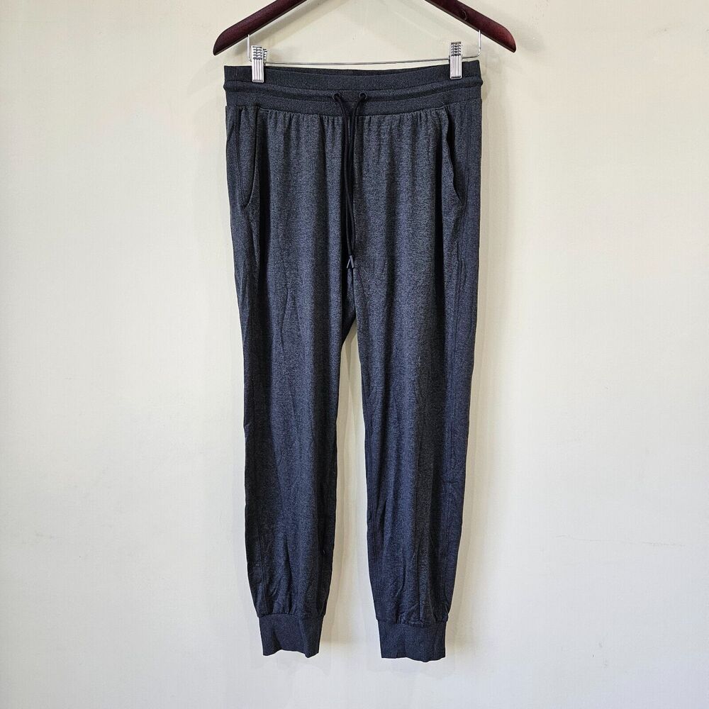 Athleta Womens Jogger Pant Small Marled Gray Athleisure Stretch Comfort Commute